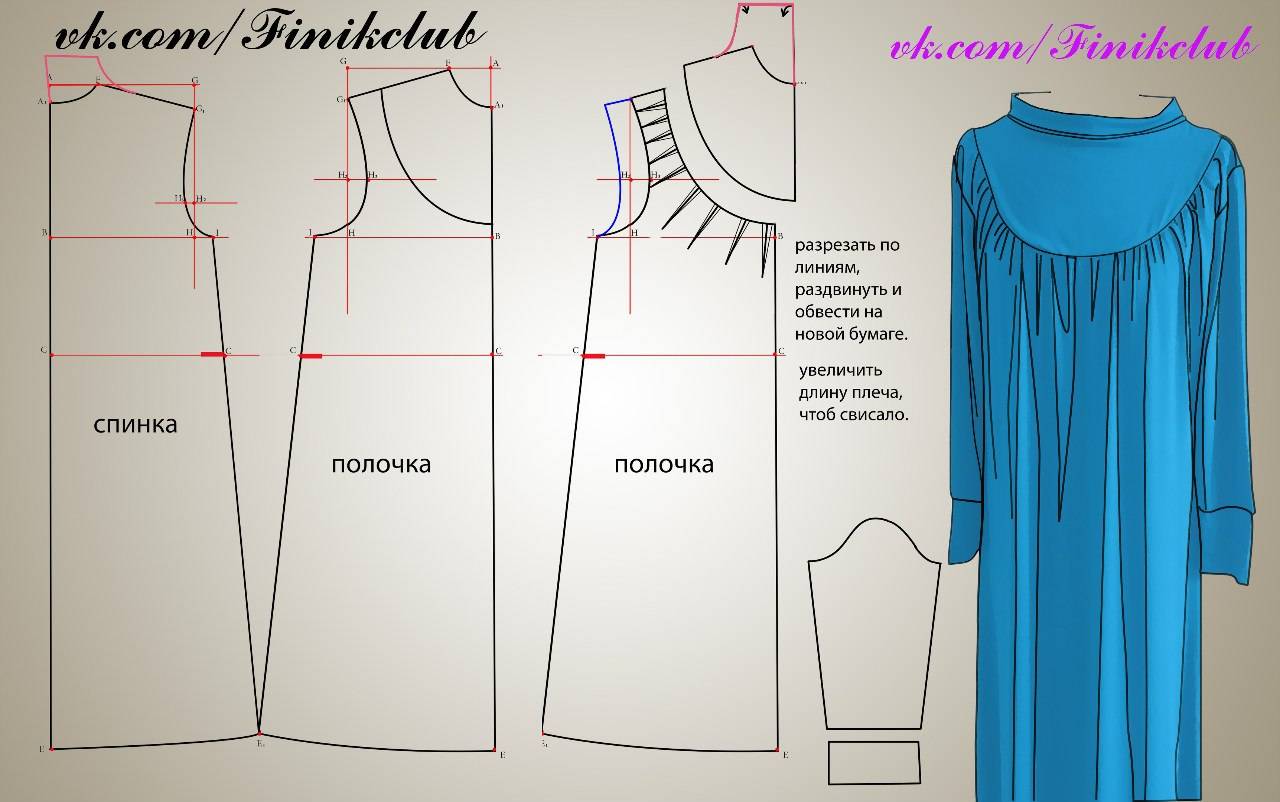 Выкройка трикотажного платья: своими руками, домашнего, без выкройки