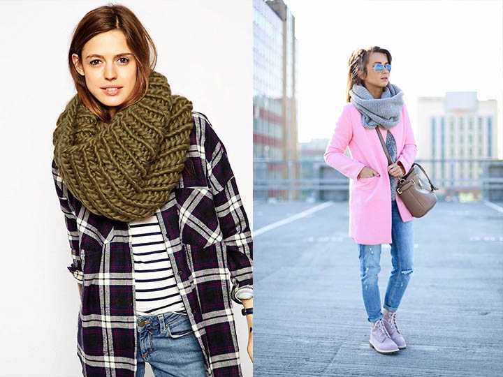 Модные шарфы осень-зима 2022-2023: фото стильных палантинов и шарфов