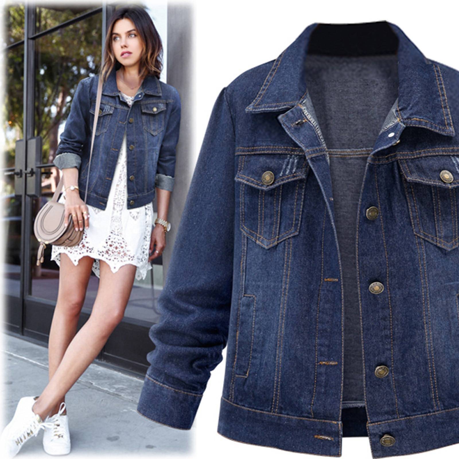 С чем носить женскую джинсовую куртку — советы стилистов