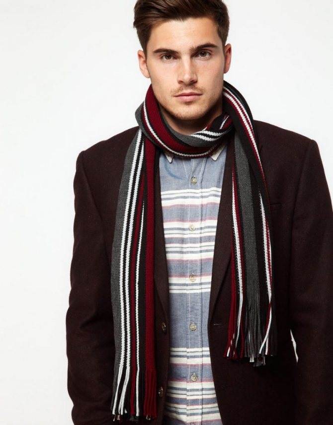 Как завязать шарф мужчине: как правильно и красиво повязать на шее - 10 способов