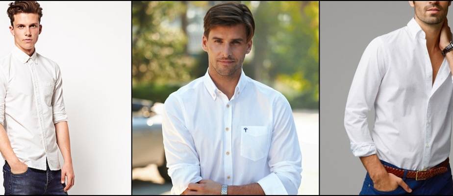 Белые мужские рубашки: фото моделей, советы стилиста по формированию модных комплектов с белой рубашкой :: syl.ru