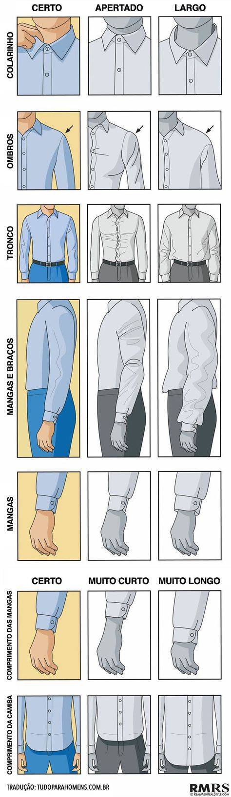 Как определить размер мужской рубашки: таблица размеров и метод по вороту