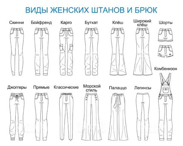 Женские брюки: виды с названиями и описанием, модные образы с фото
