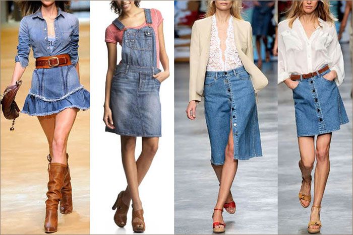 С чем носить джинсовую юбку: красивые образы и модели, правила сочетания с фото