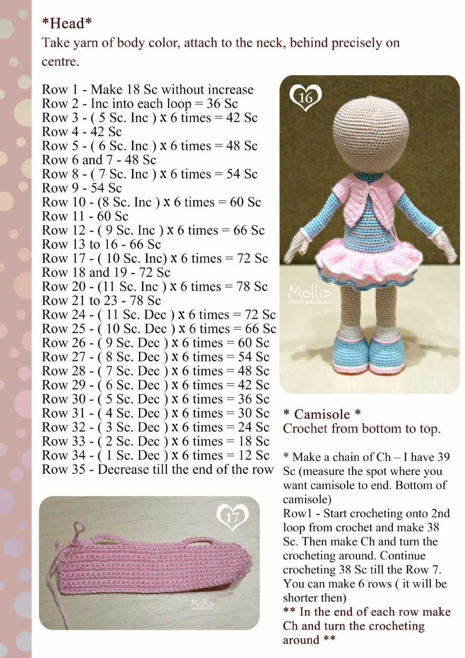 Кукла стеша крючком: схема куклы амигуруми