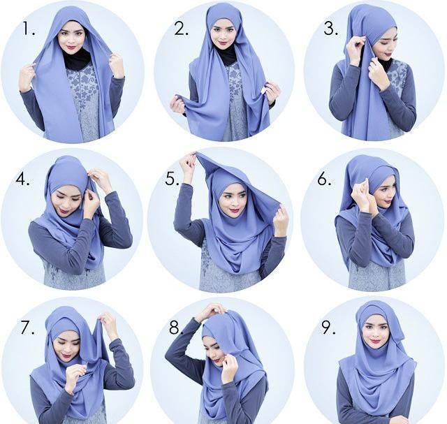 Как красиво завязать платок на голову по-мусульмански, способы