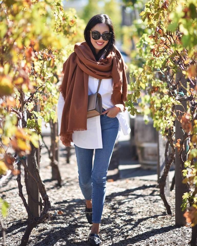 Как выбрать модный женский шарф на осень | modagoda.com