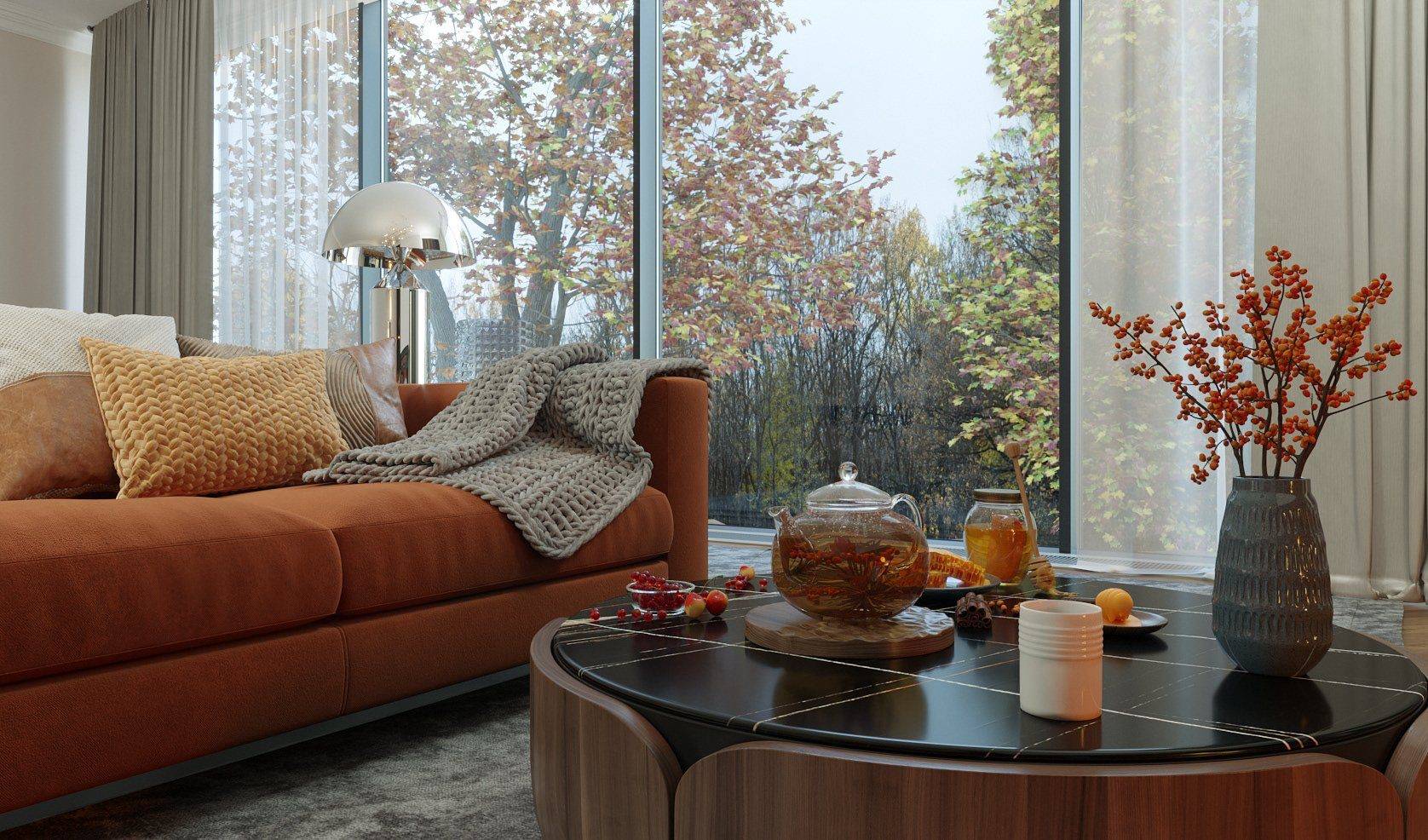 Осенний интерьер – чарующий дизайн сезонного стиля — дом и сад
