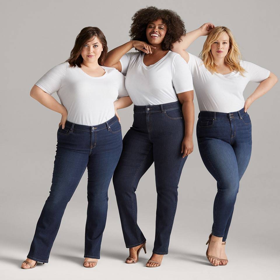 Подбираем джинсы для полных женщин по типу фигуры: длину, посадку, фасон