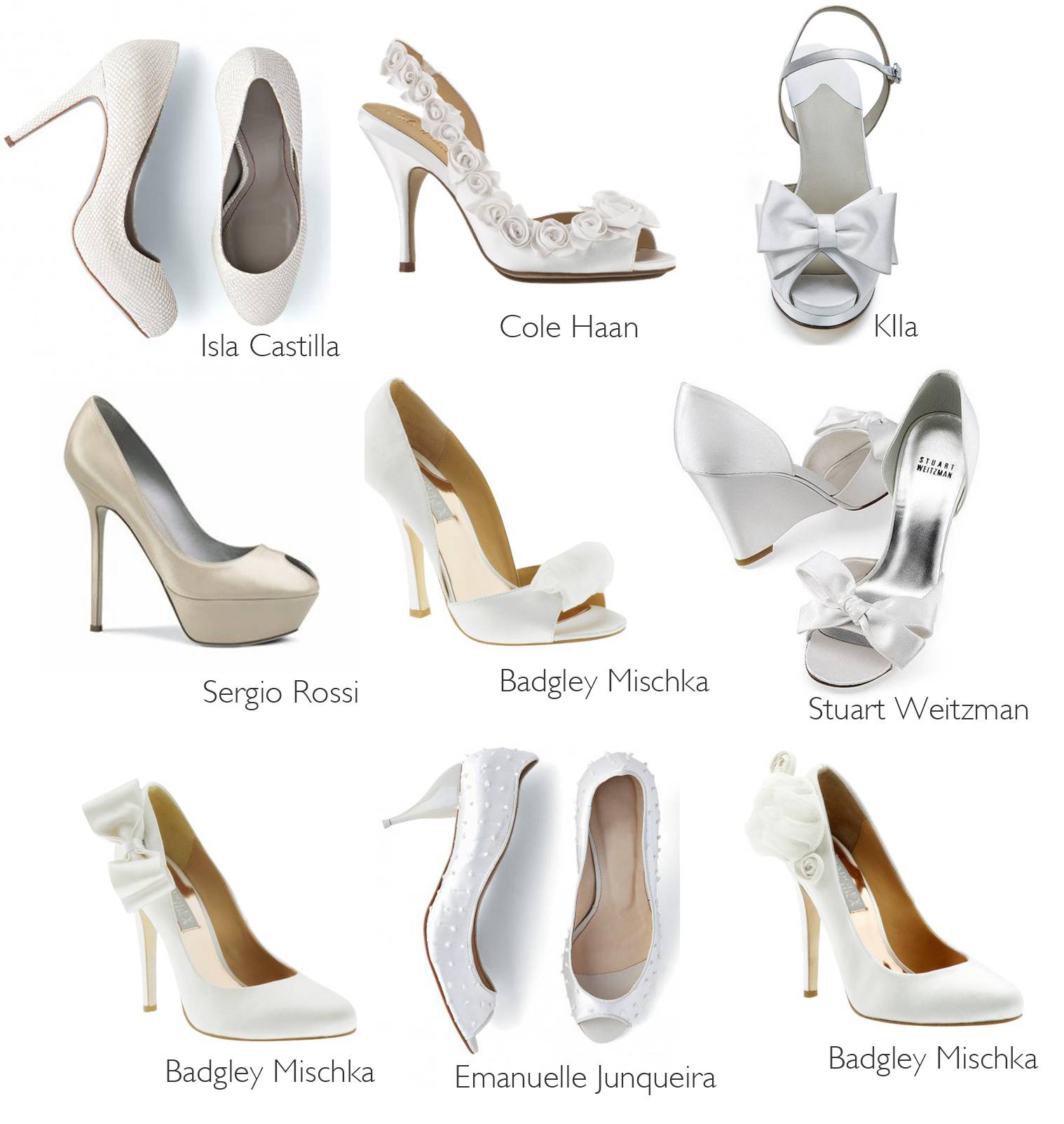 Как выбрать свадебные туфли под свадебное платье