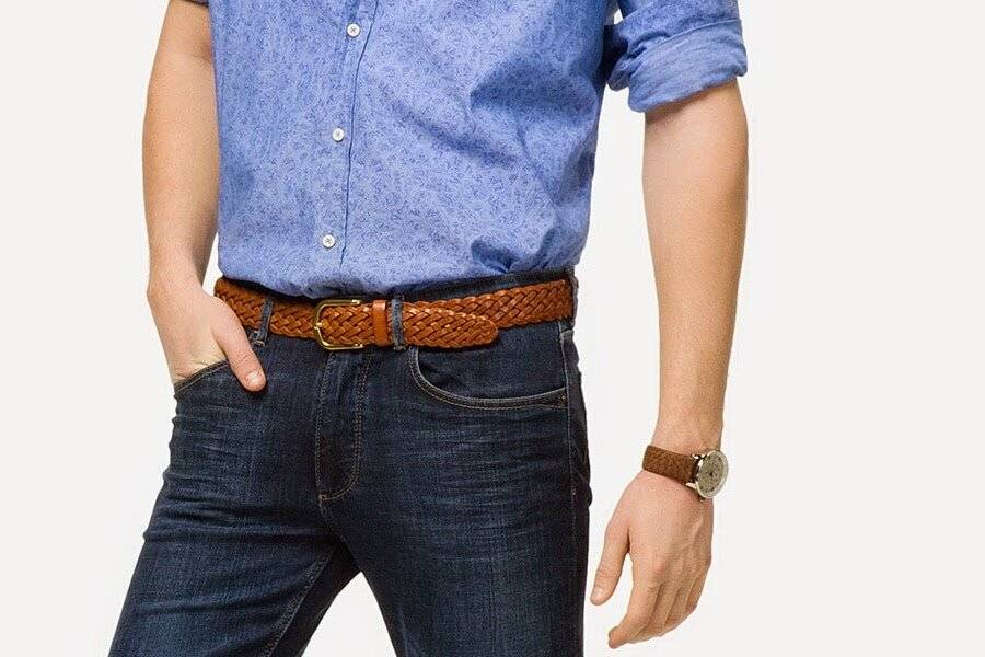 Модные мужские ремни для джинсов - про джинсы