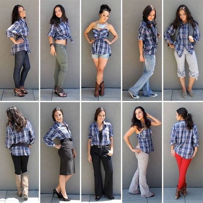 40 модных образов, как стильно носить женскую рубашку