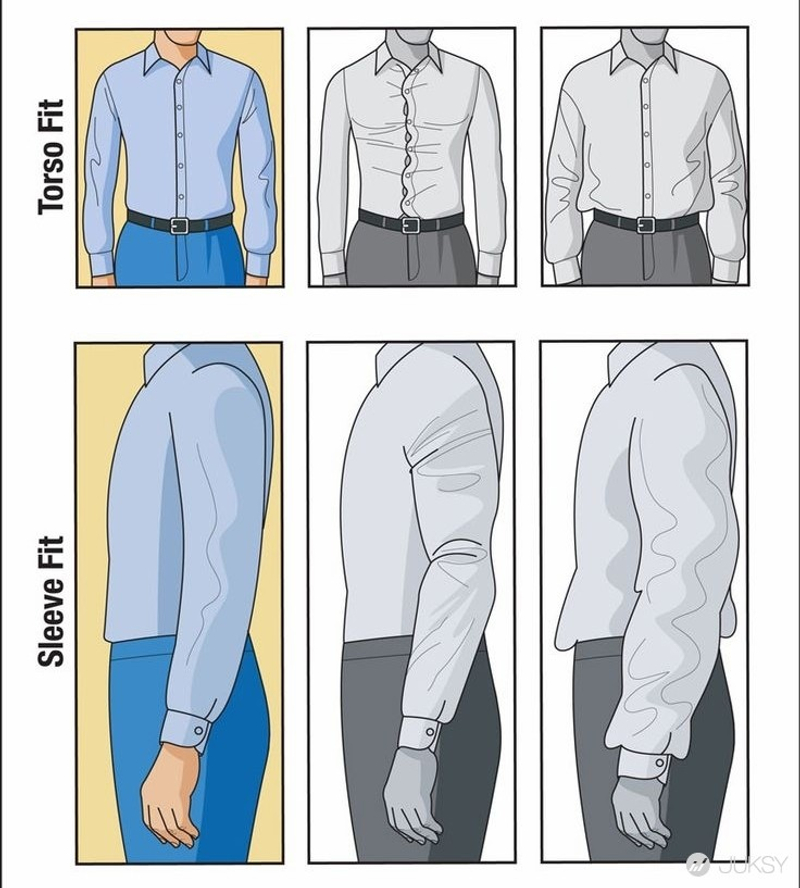 Как должна сидеть рубашка на мужчине
