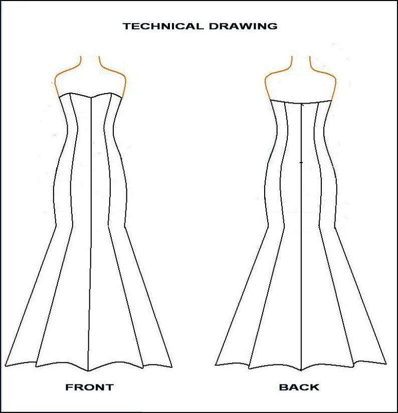Как научиться шить вечернее платье силуэта "русалка" без выкройки