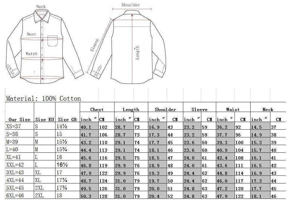 Как определить размер мужской рубашки — таблица размеров