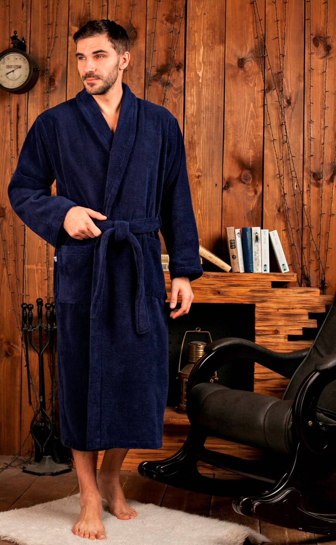 Халат мужской с капюшоном, шелковый и велюровый халат с вышивкой, короткий именной с надписью