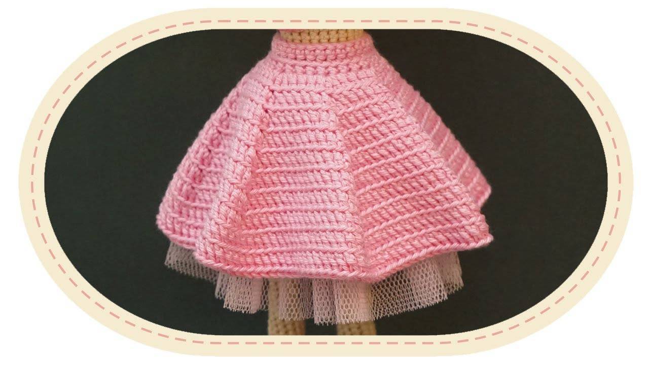 Юбка для куклы крючком: пышная юбка для куклы барби и беби бон своими руками