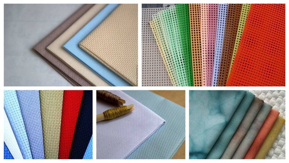Описание канвы: использование ткани в вышивании