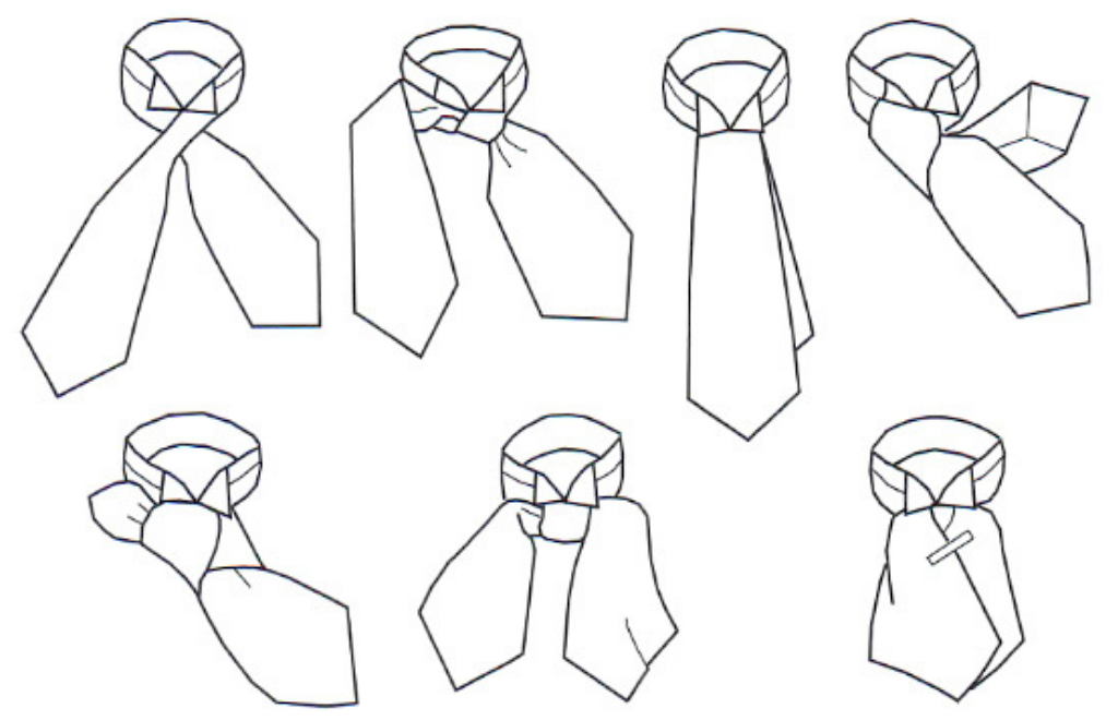 Виды мужских галстуков
