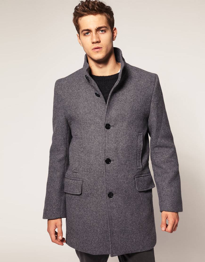 Мужское двубортное пальто | glamiss
