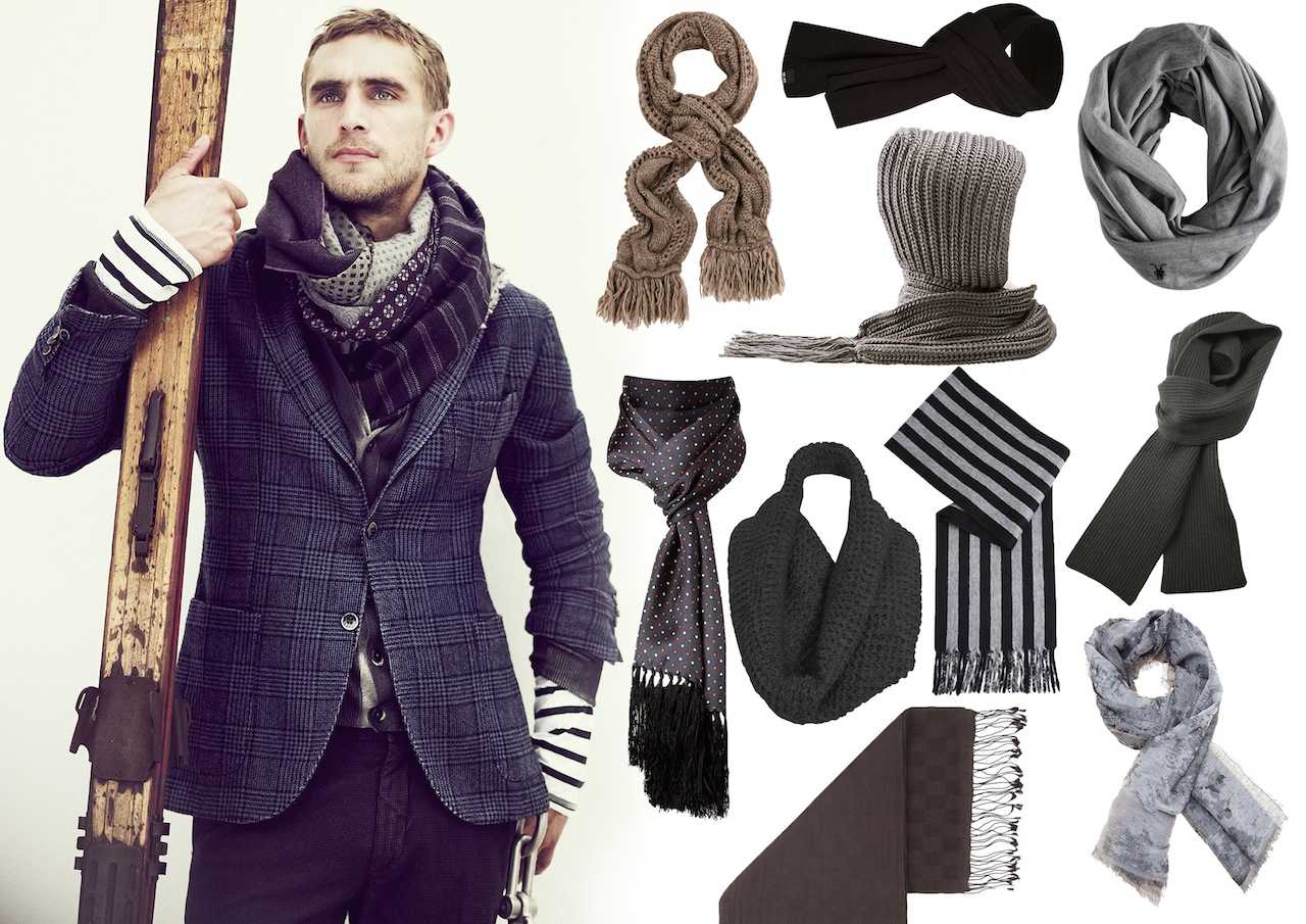 Как красиво и стильно завязывать шарф мужчине