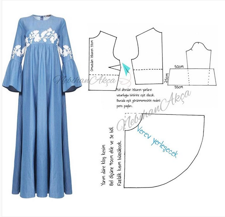 Выкройка платья расклешенного от проймы: моделирование, пошив, видео мк, 7 моделей