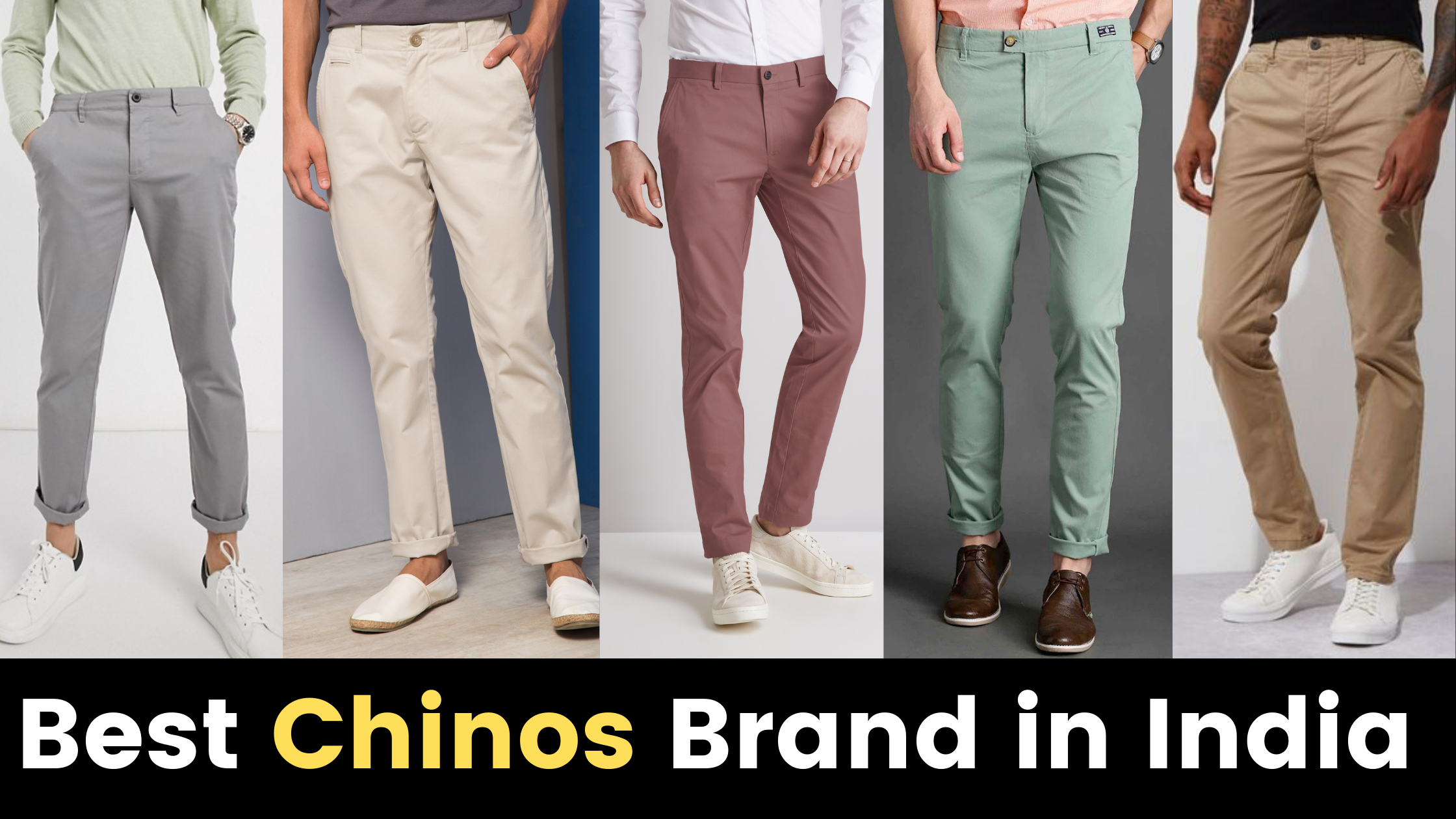 6 основных цветов мужских брюк чинос • intrends