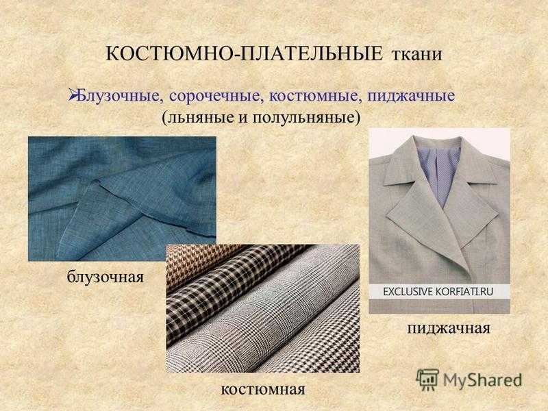 Сорочечная ткань: описание видов, характеристика
