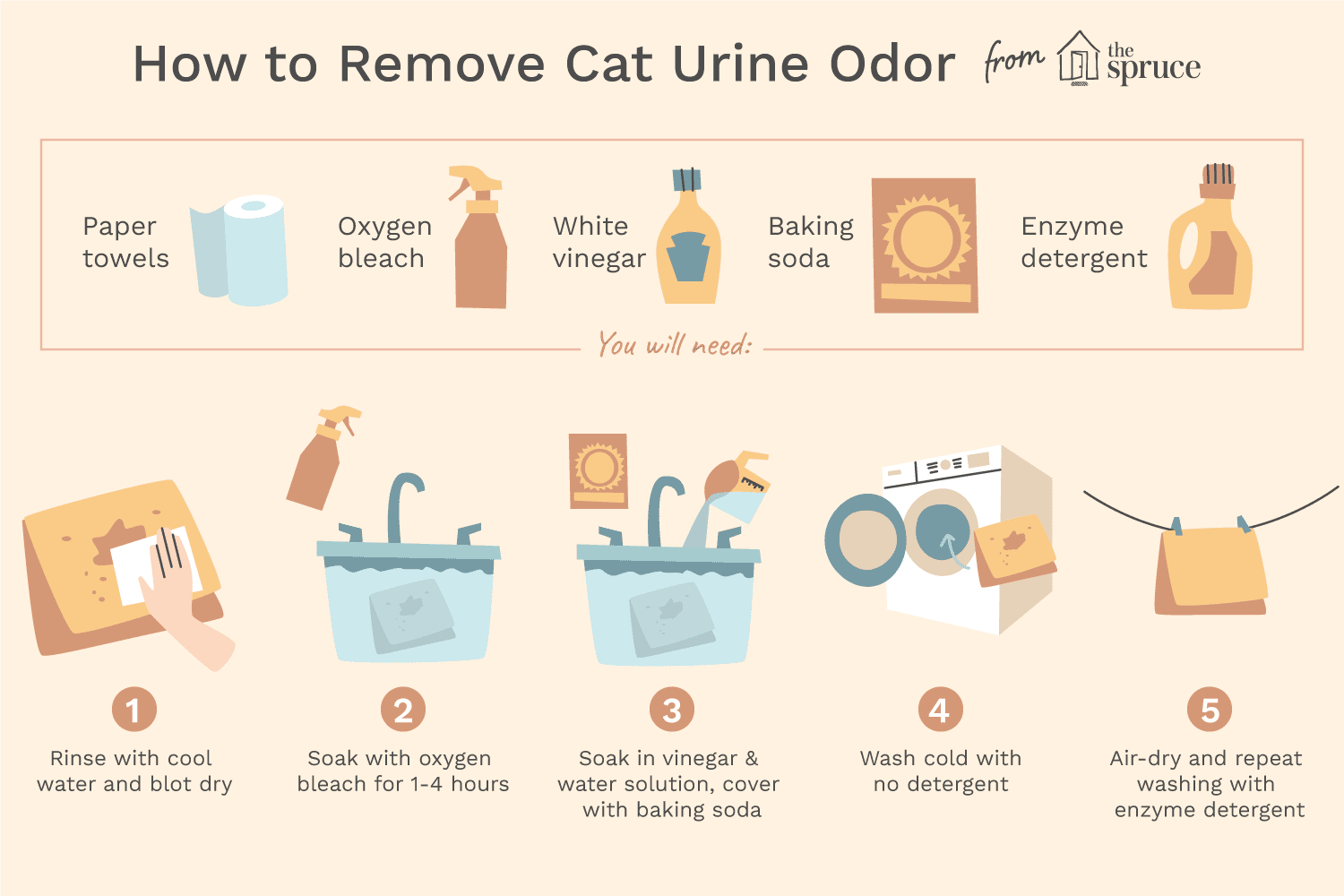 Способы, которые помогут избавиться от запаха кошачьей мочи