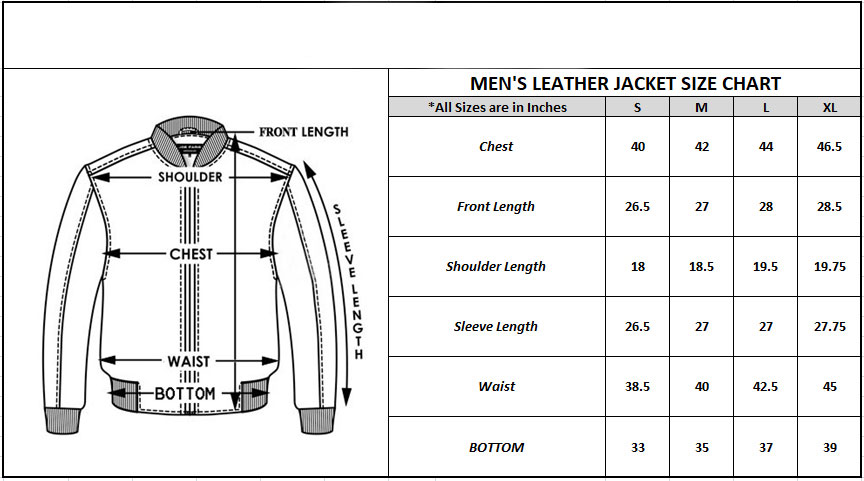 Как выбрать правильно размер кожаной куртки
