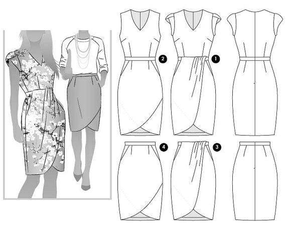 Варианты моделирования юбки-тюльпан | красиво шить не запретишь!