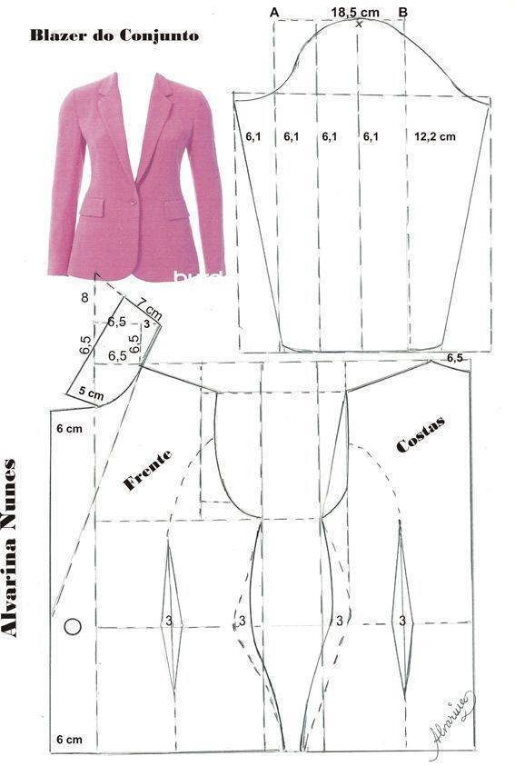 Выкройка женского пиджака, жакета: как сшить своими руками, пошагово