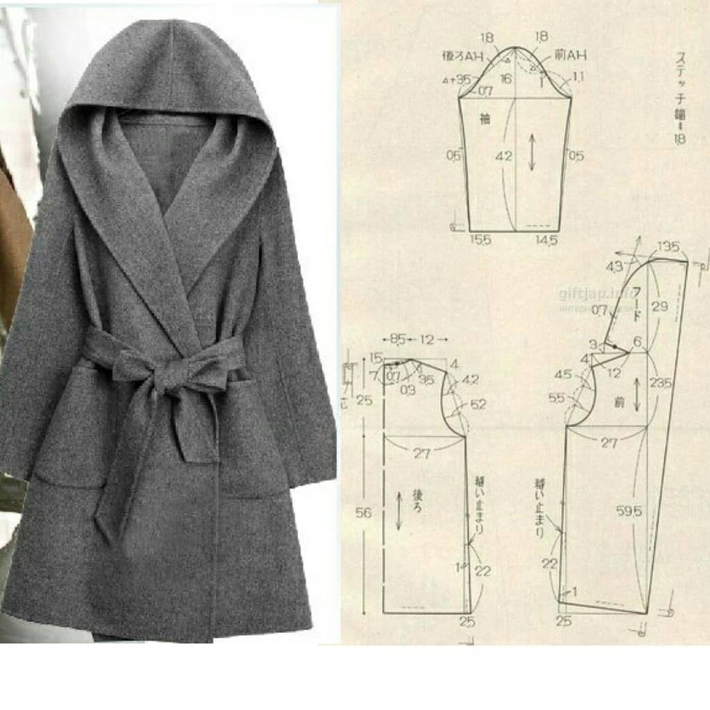 Выкройка пальто без пуговиц с запахом: шьём лаконичное пальто с запахом от laura biagotti — burdastyle.ru |  
