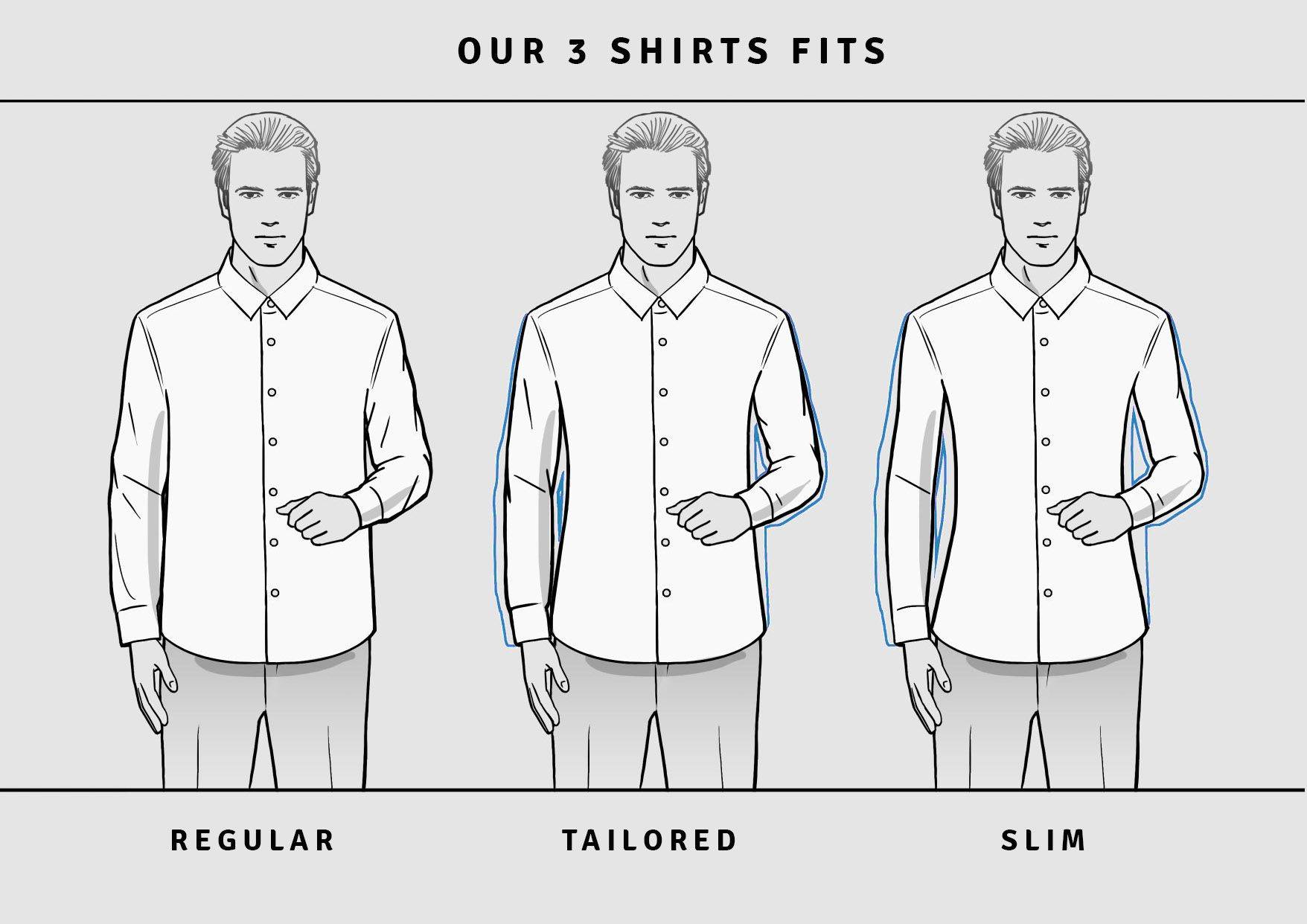 Как подобрать мужскую рубашку по таблице размеров | gegemon.net