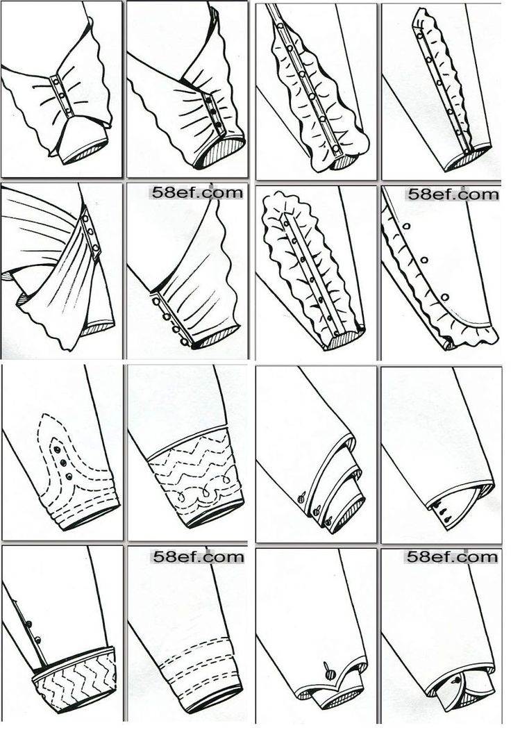 Обработка манжеты на рукаве женской блузки. обработка низа рукава узкой манжетой (шитье и крой)