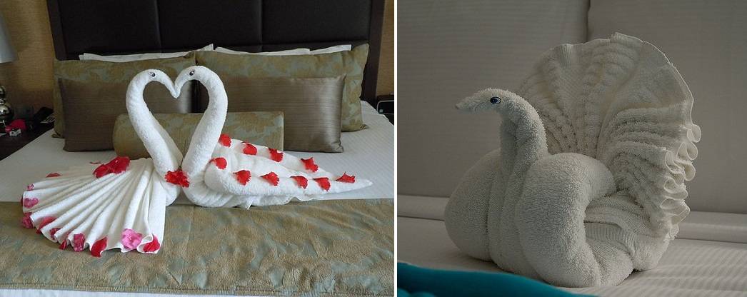 Как красиво сложить полотенце в фигуру медвежонка, лебедя, розы – 8 фотоинструкций. как оформить полотенце для подарка | megavorota.com.ua