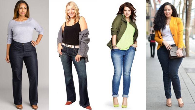 Джинсы для полных женщин: как выбрать, с чем носить, 100+ фото
