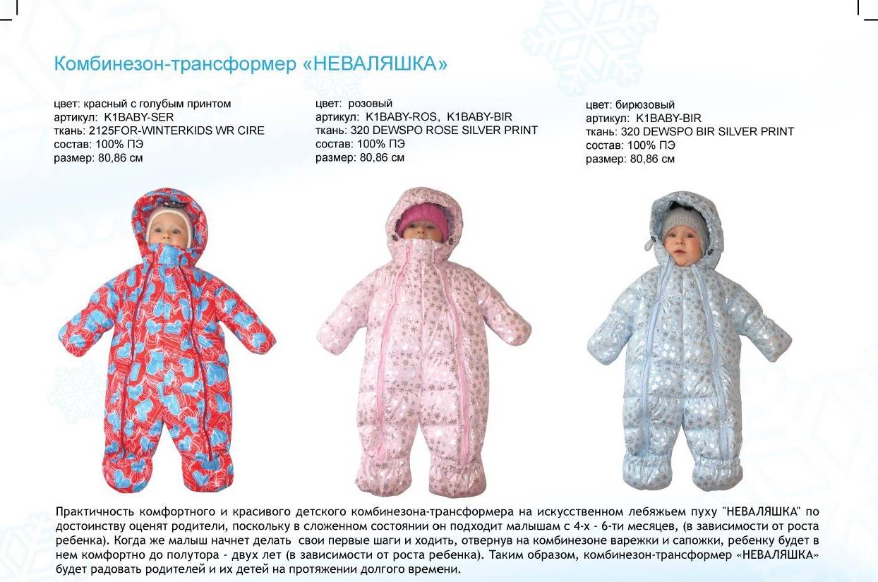 Как выбрать зимний комбинезон для новорожденного? (конверт или трансформер, материал, размер, марка)