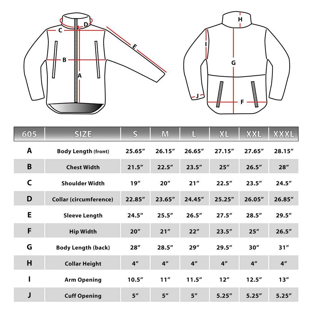 Размеры мужских курток: калькулятор подбора и таблицы соответствия