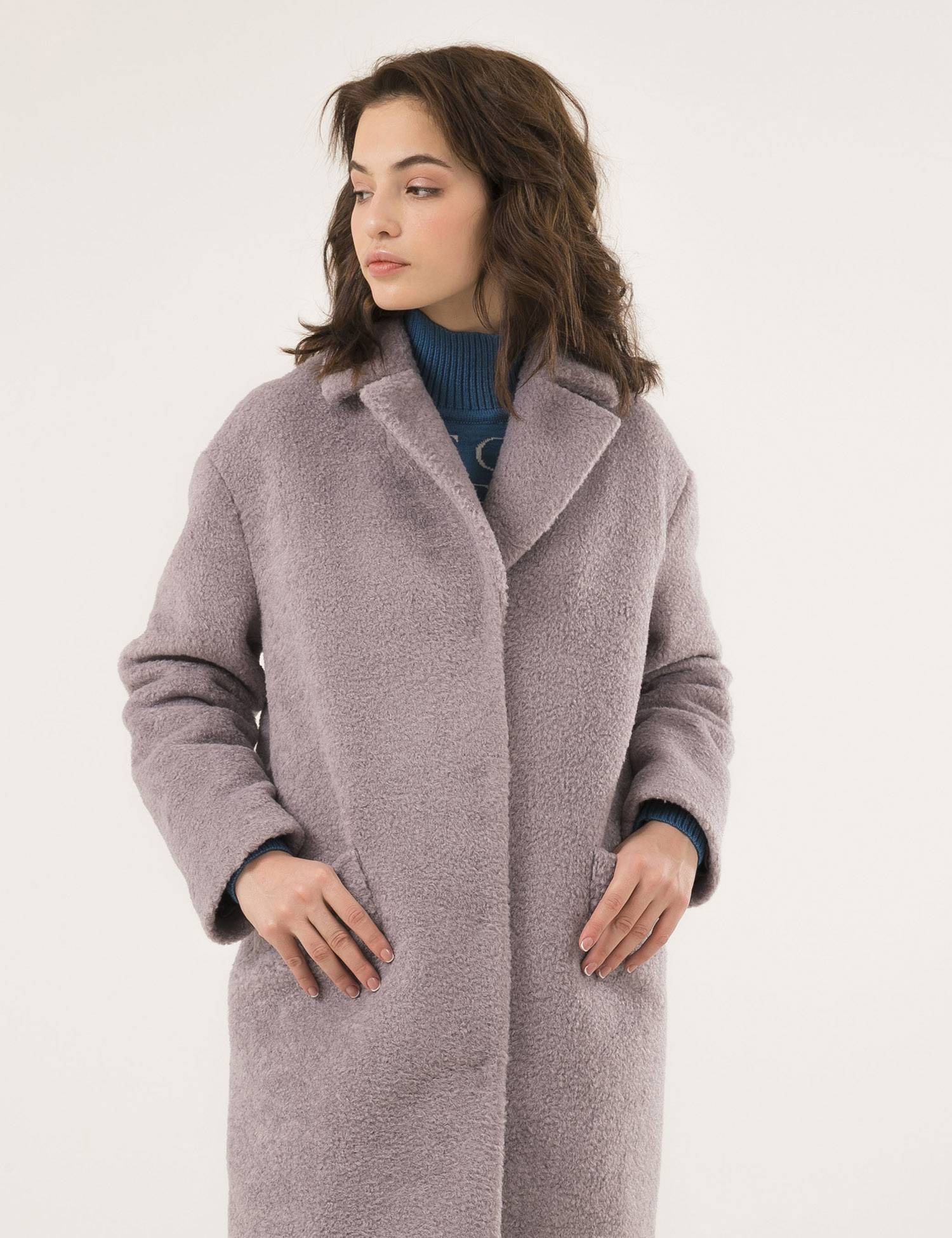 Пальто из альпака женские и зимние с мехом большого размера, демисезонная длинная одежда из шерсти и кашемира с капюшоном из норки