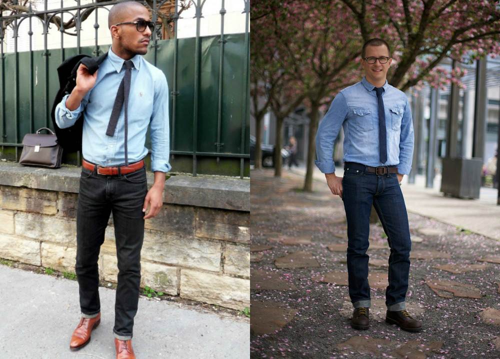 Какую рубашку носить с джинсами мужчинам? | деталиссимо