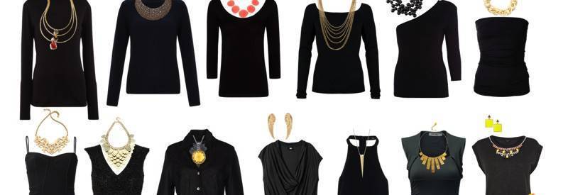 Аксессуары к черному платью — какие украшения подобрать правильно