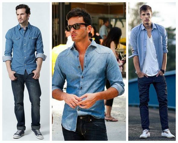 Какую рубашку носить с джинсами мужчинам?